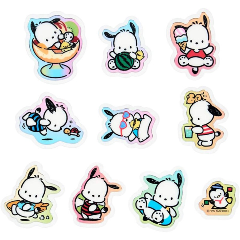 Sanrio Summer Flake Sticker [2025] - Pochacco